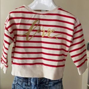 Peak stripped Love Top